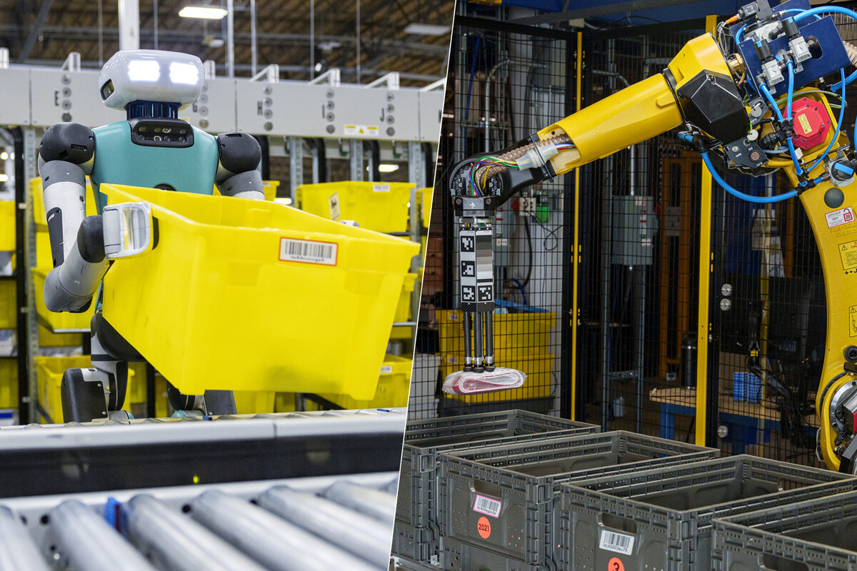 La automatización en Amazon está a punto de cruzar una línea histórica: los robots superarán en número a sus empleados humanos 1 1200 800 105